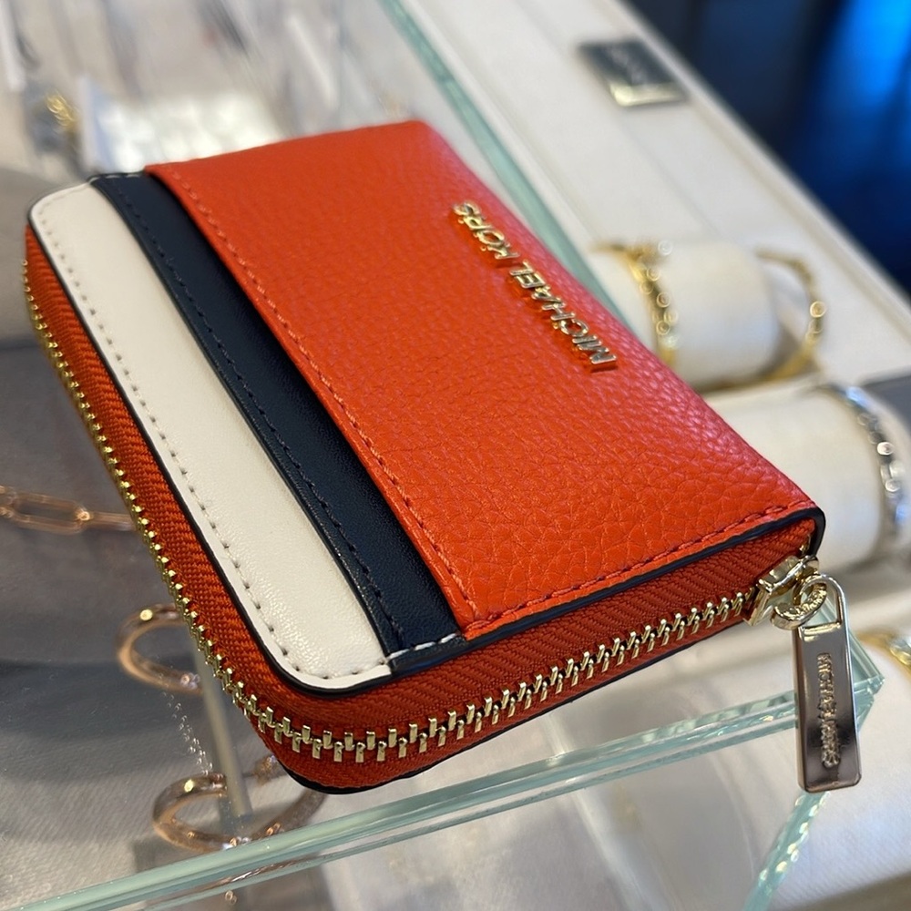 Michael Kors Jet Set Travel Medium Color-Block Zip Around Wallet Card Case 
NWT - Picture 12 of 16